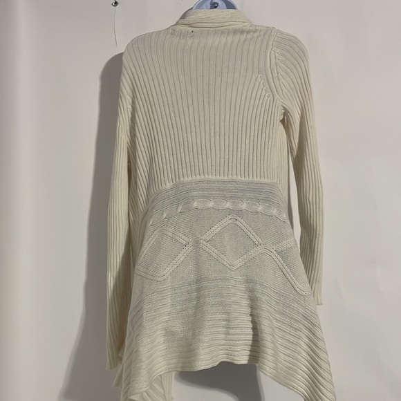 Women's Long Sleeve Asymmetric Waterfall Drape Open Long Cardigan! MERONA - Picture 5 of 6